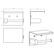 Elle Stainless Steel  Toilet Roll Holder